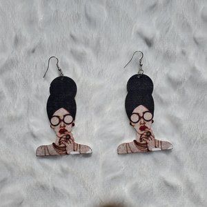 Black Headwrapped Beauty